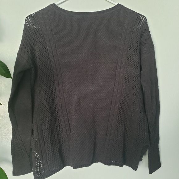 American Eagle Outfitters AEO Charcoal Grey Gray Sweater XS - Picture 5 of 5